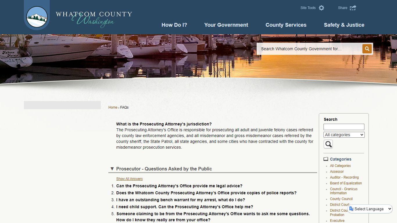 FAQs • Whatcom County, WA • CivicEngage